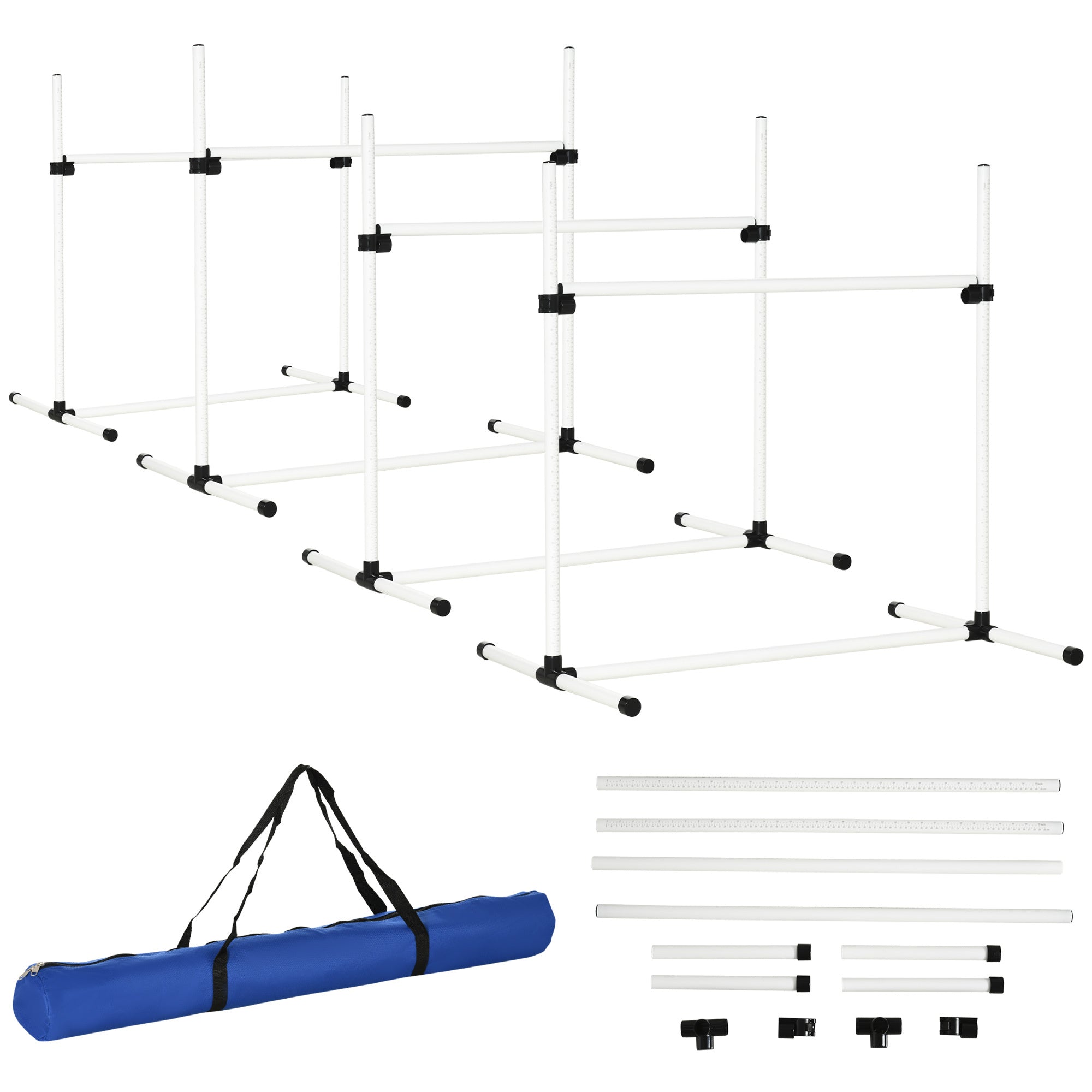 4-piece Dog Agility Training Equipment