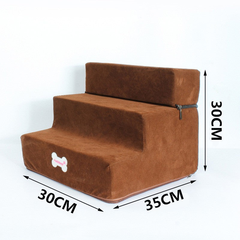 Compact Pet Staircase – 3 Steps for Cats and Small Dogs