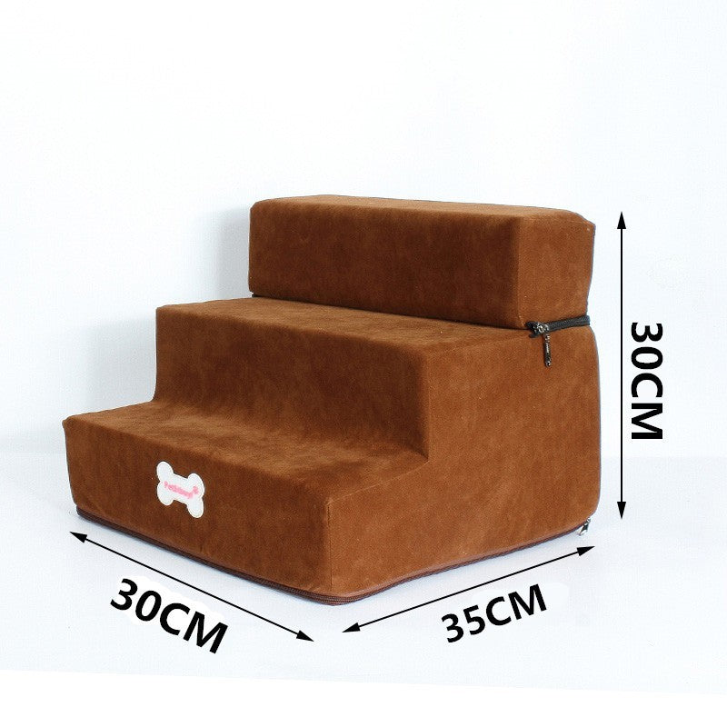 Compact Pet Staircase – 3 Steps for Cats and Small Dogs