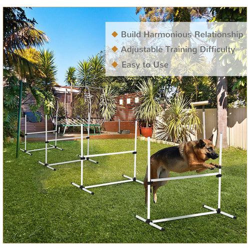 4-piece Dog Agility Training Equipment