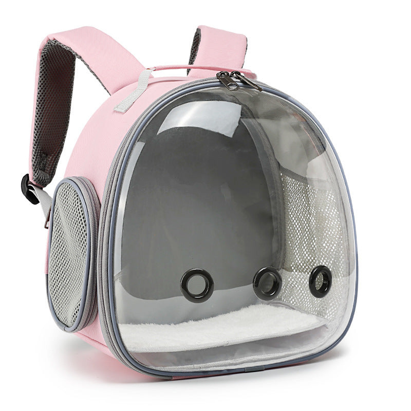 Transparent Small Animal Backpack Carrier – For Hamsters, Guinea Pigs, Rabbits & More