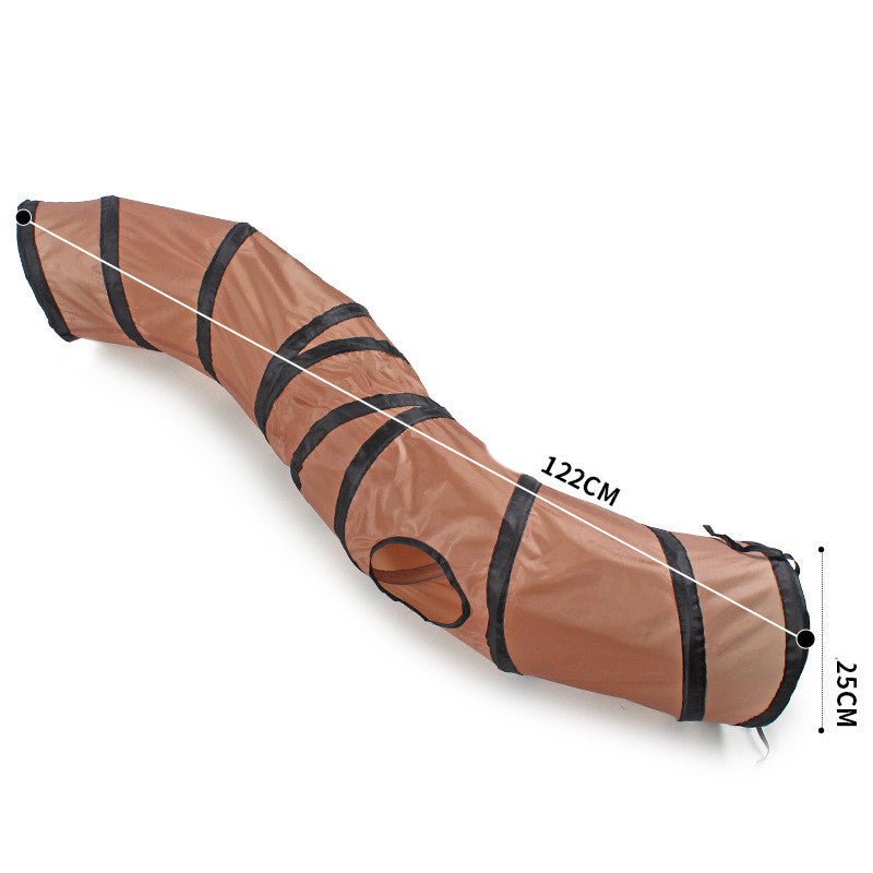 S - Shape Collapsible Cat Tunnel - Franklin's Pet Boutique